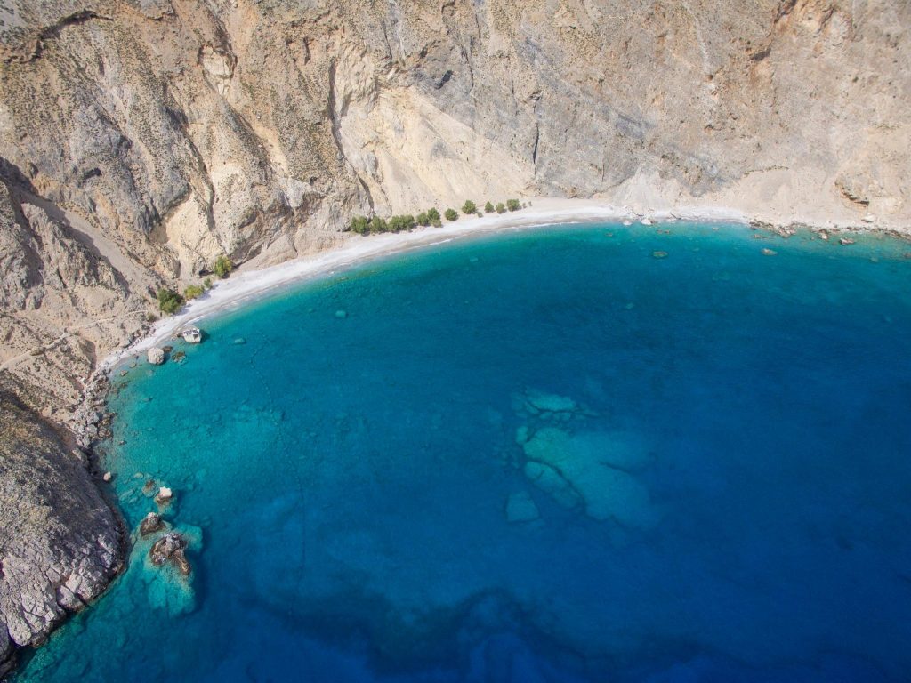 Glyka Nera Beach Sweet Water Beach Crete Greece