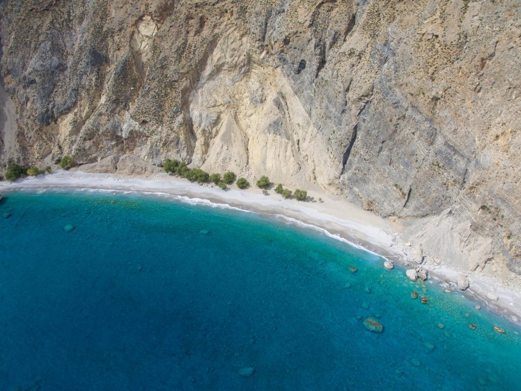 Glyka Nera Beach Sweet Water Beach Crete Greece