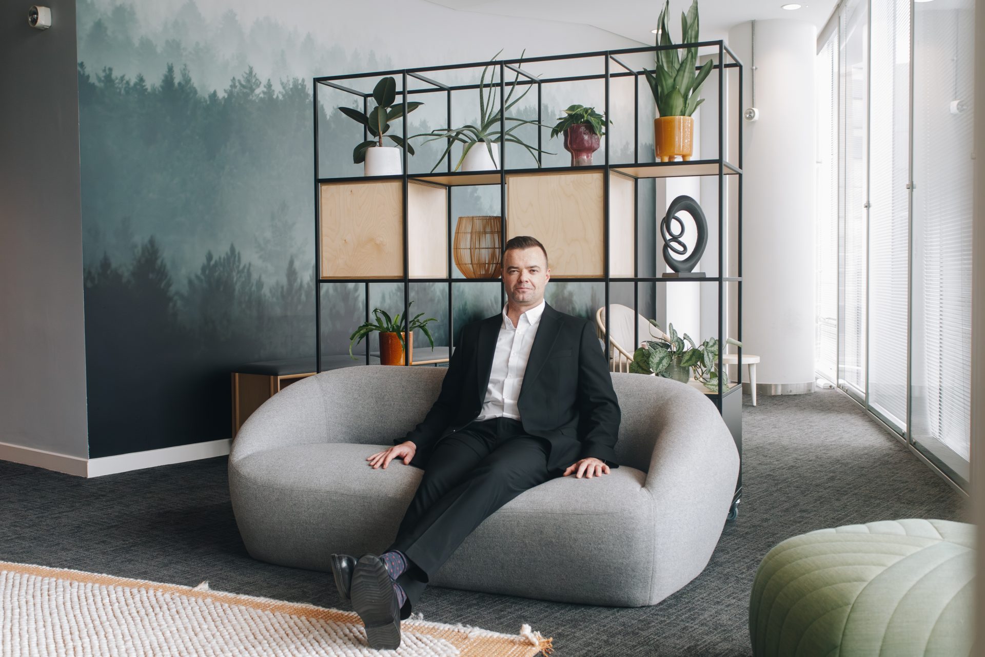 Natural personal branding photograph of Darren during a commercial portrait session