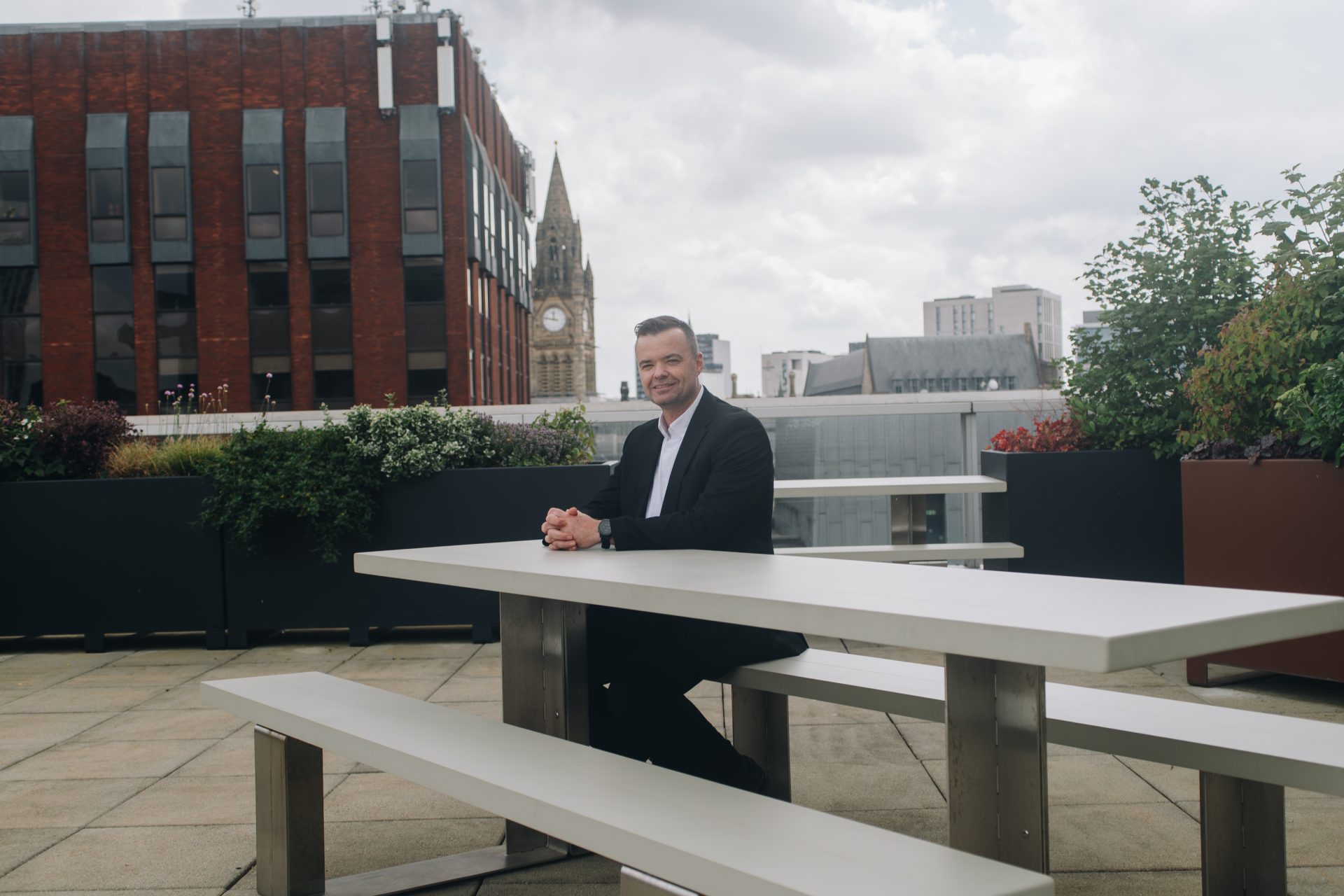 Personal branding photographer Manchester creating professional portraits for financial expert