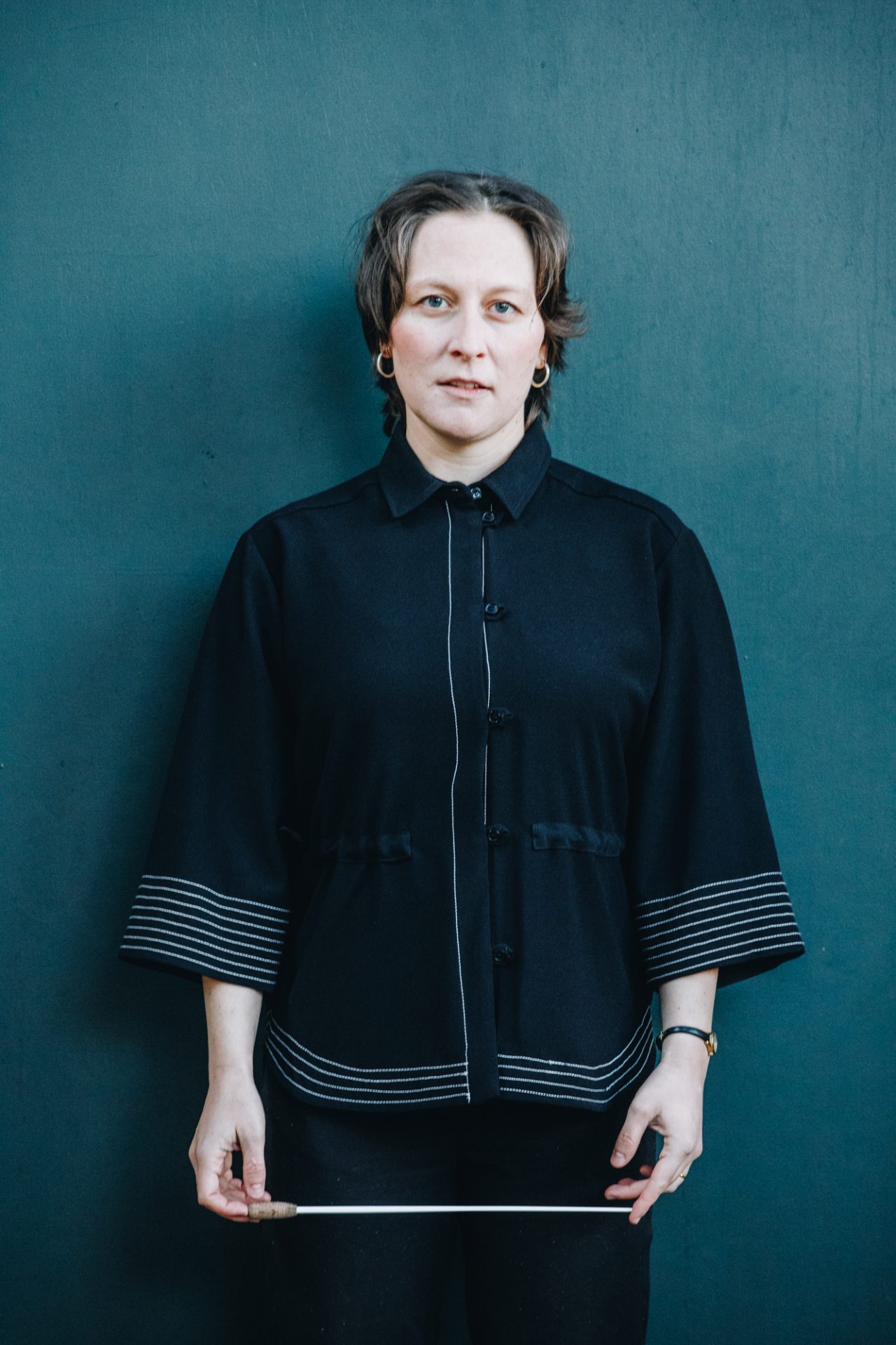 Editorial portrait photography of music conductor Lea by Priti Shikotra