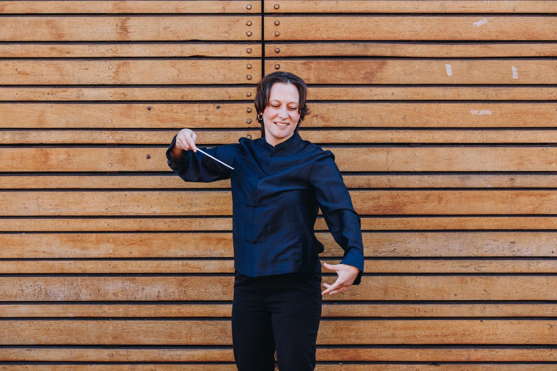 Creative portrait of Royal Northern College of Music conductor Lea