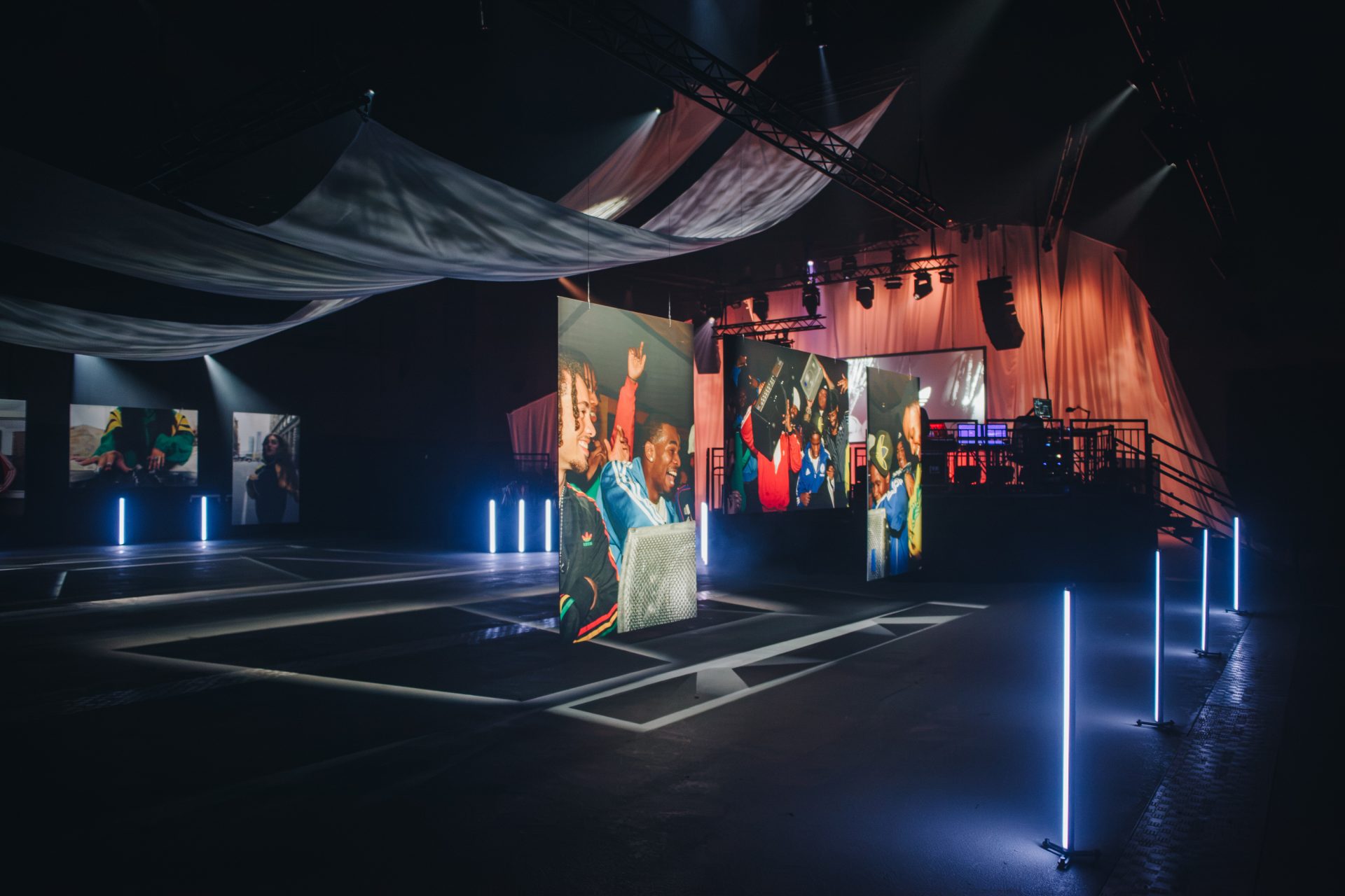 Detail of an immersive art installation at Common Frequency in Manchester